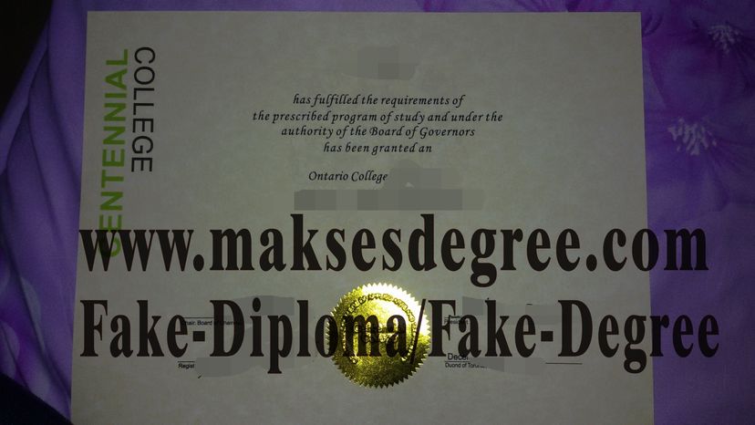 Best Fake Centennial College Certificate