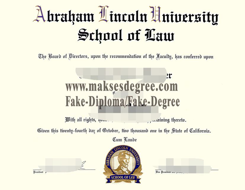 Best Fake Make fake Abraham Lincoln University Certificate Diploma