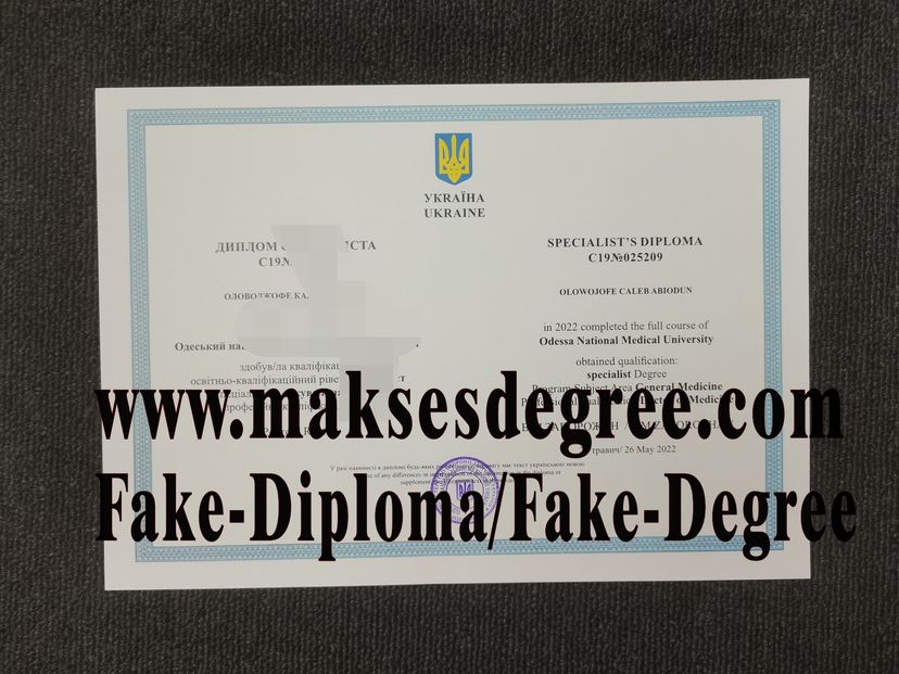 Best Fake ONMU Diploma