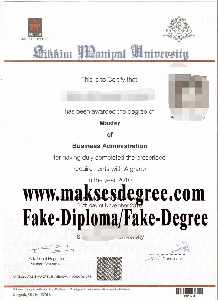 Best Fake Sikkim Manipal University Diploma