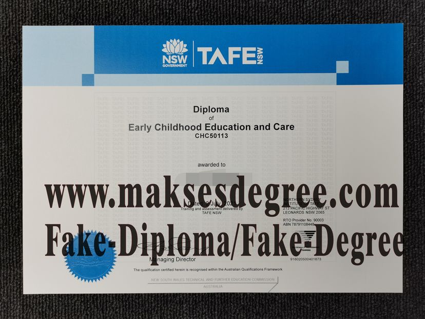 Best Fake TAFE NSW Certificate