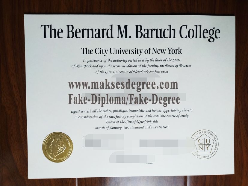 Best Fake The Bernard M. Baruch college Degree