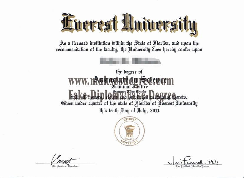 Best Fake The easy steps to buy fake Everest University Diploma Degree