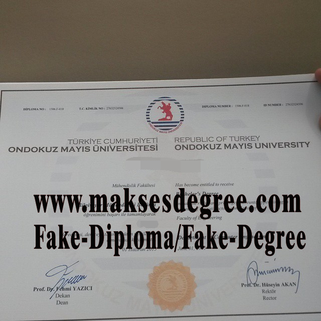 Best Fake ondokuz mayis university Degree