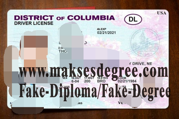 Buy fake District of Columbia Drivers License