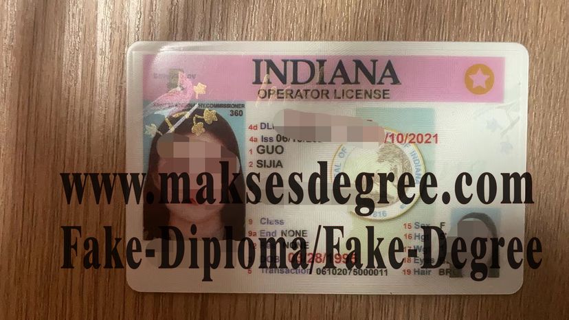 Buy fake Indiana drivers license