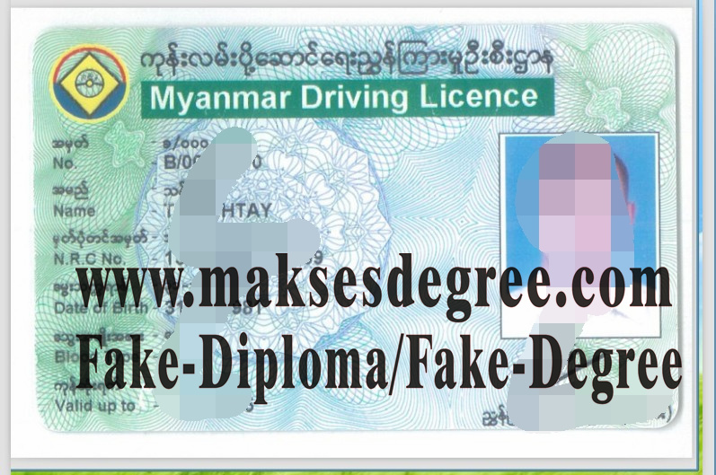 Buy fake Myanmar Drivers License