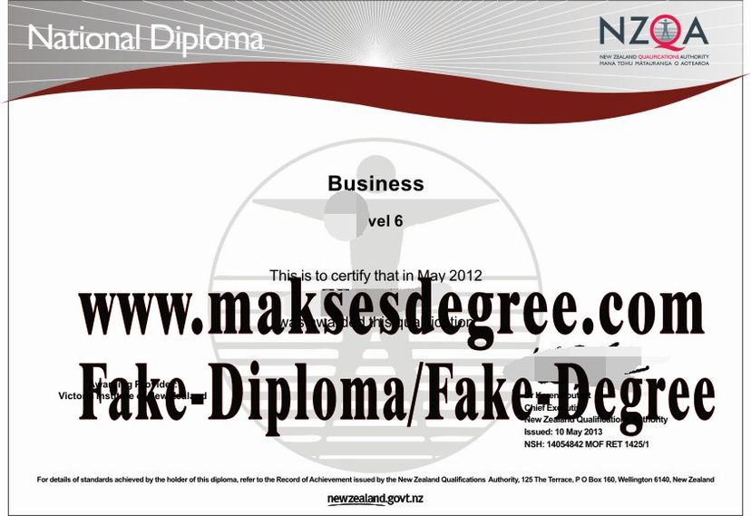 Buy fake NZQA university Certificate