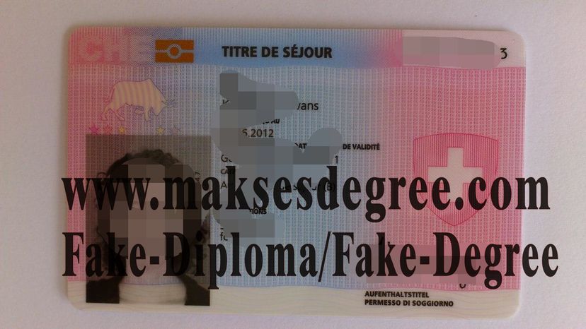 Buy fake Swiss residence card