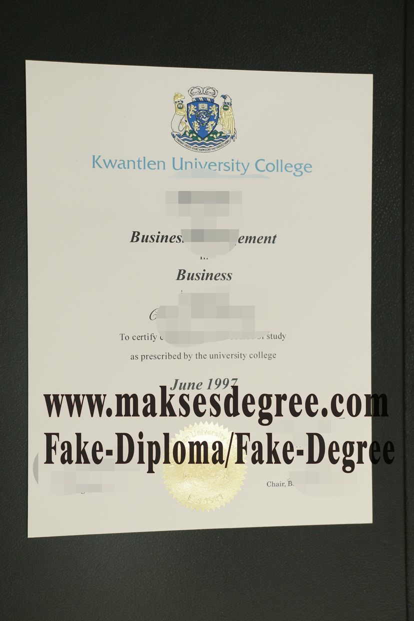 Copy Fake Kwantlen University College Diploma