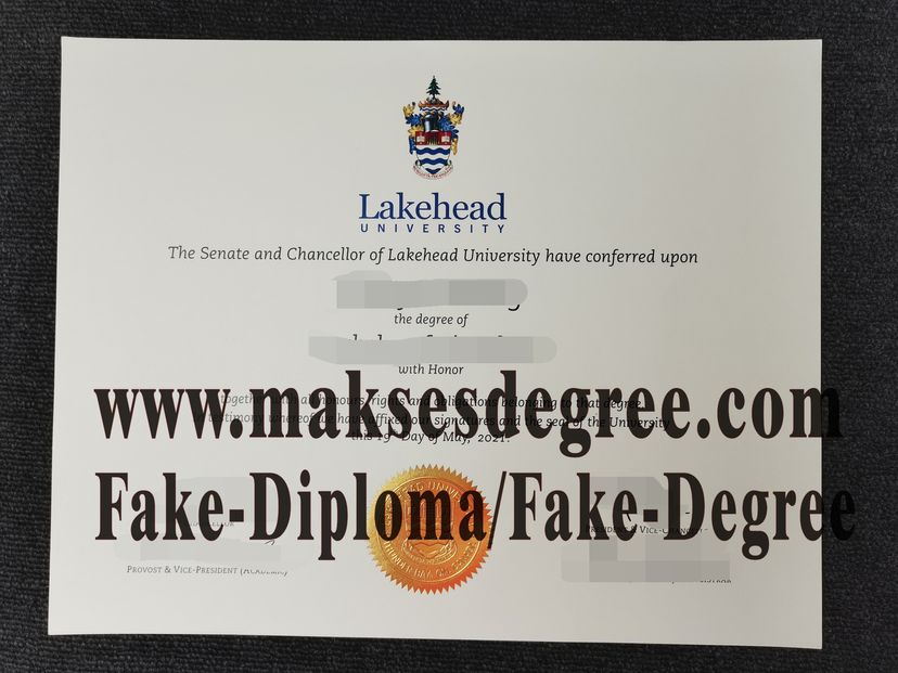 Copy Fake Lakehead University Diploma