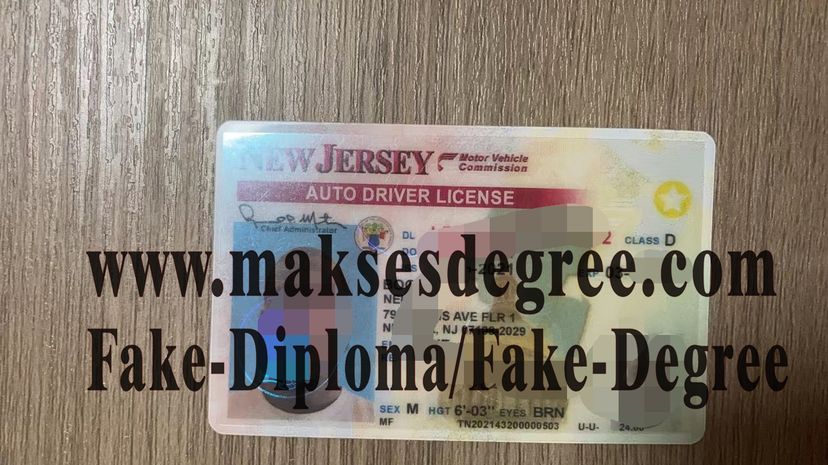 Copy Fake New Jersey Drivers License