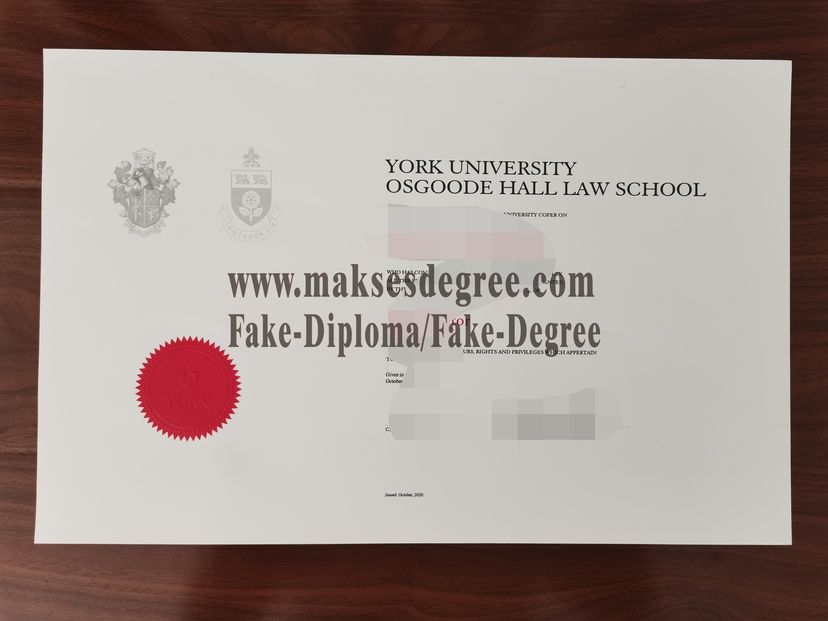 Copy Fake Osgoode Hall Law School Degree