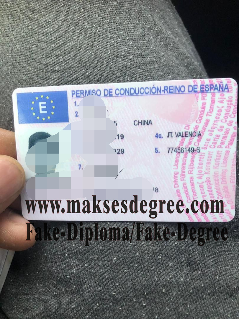 Copy Fake Spanish drivers license