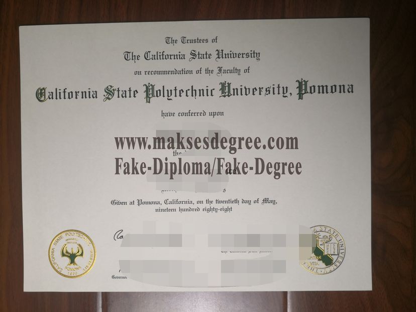 Copy Fake The best website to buy fake Cal Poly Pomona Certificate Certificate