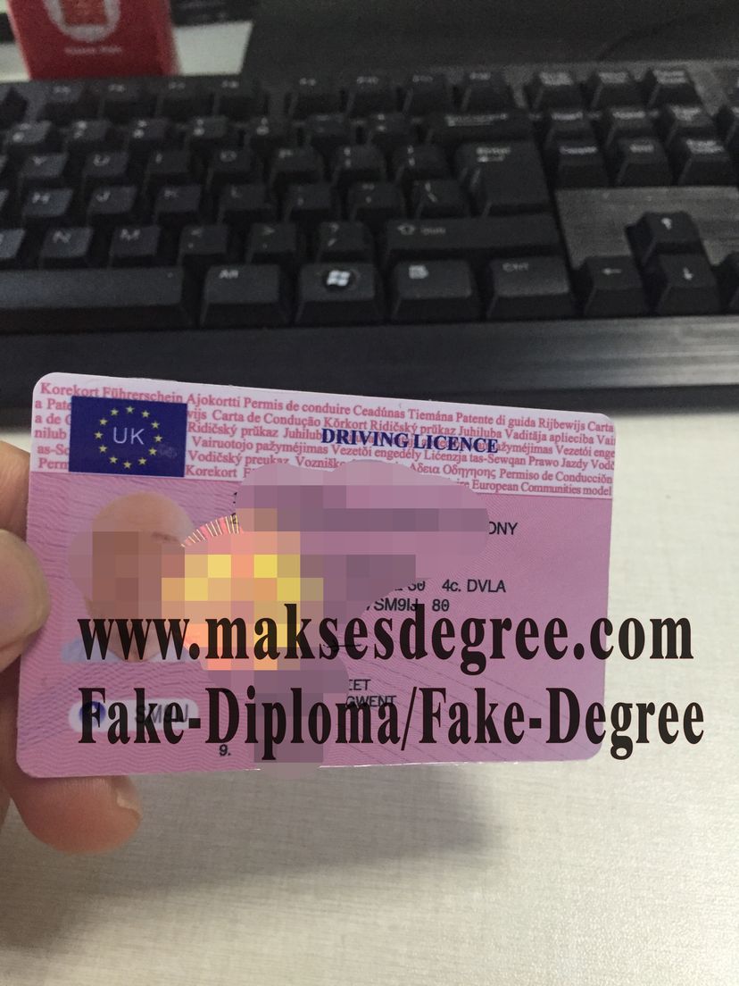 Copy Fake UK drivers license 