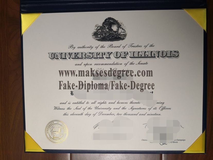 Copy Fake University of Illinois Certificate