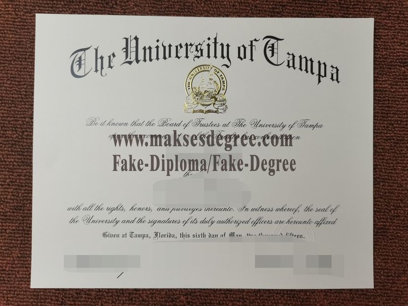 Copy Fake University of Tampa Degree