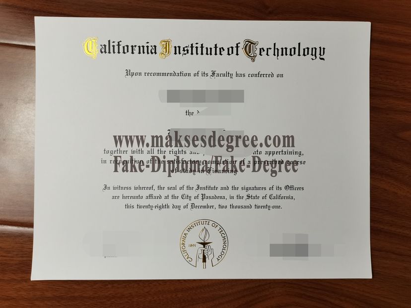 Fake California Institute of Technology Degree