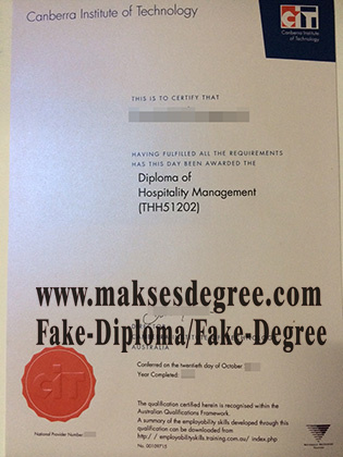 Fake Canberra Institute of Technology (CIT) Diploma