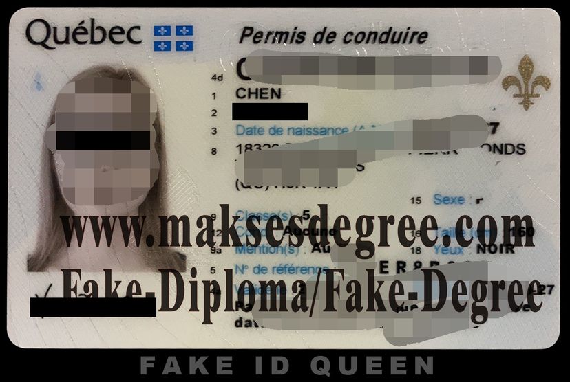 Fake Drivers license in Quebec