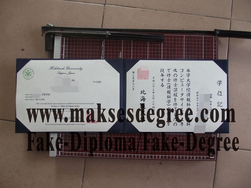 Fake Hokkaido University Diploma