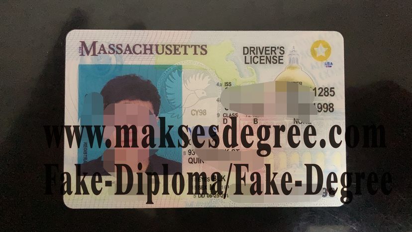 Fake Massachusetts drivers license