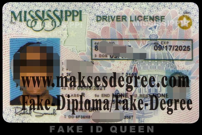 Fake Mississippi drivers license