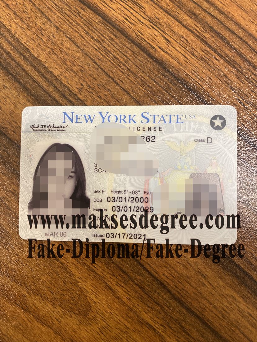 Fake New York State Drivers License