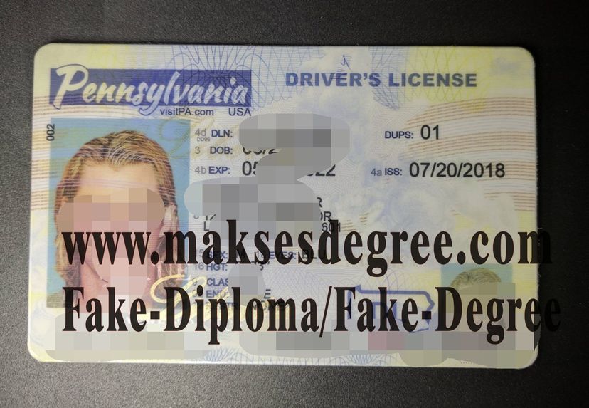 Fake Pennsylvania drivers license