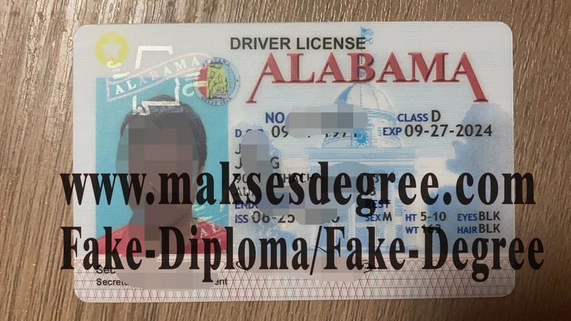 Fake Replica Fake Alabama drivers license 