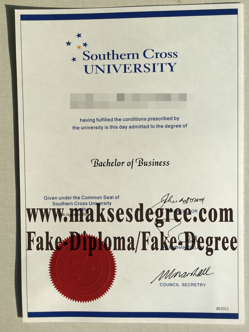 Fake Southern Cross University Degree