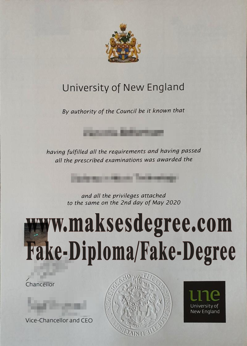 Fake The University of New England Degree