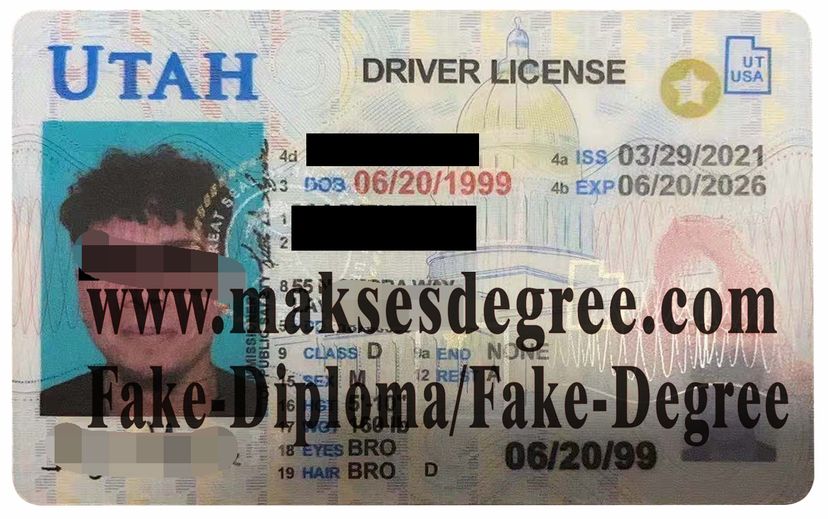 Fake Utah Drivers License