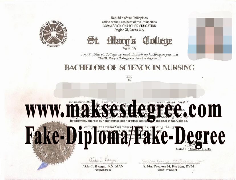 Fake st marys college Degree