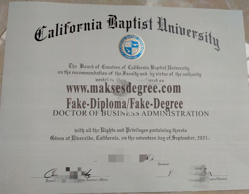 How Buy California Baptist University Certificate