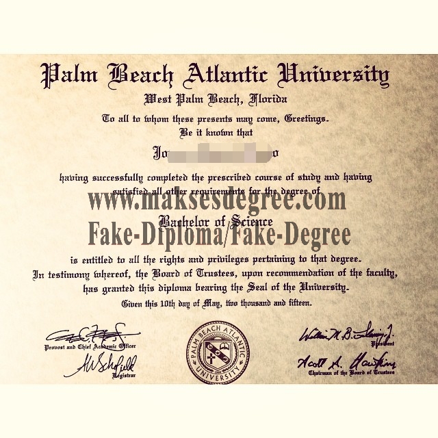 How Buy Palm Beach Atlantic University Degree