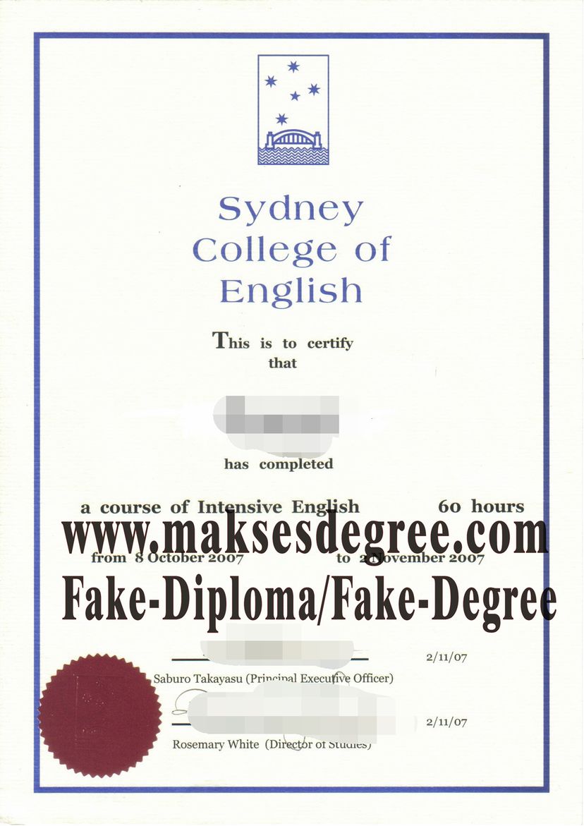 How Buy Sydney College of English Certificate