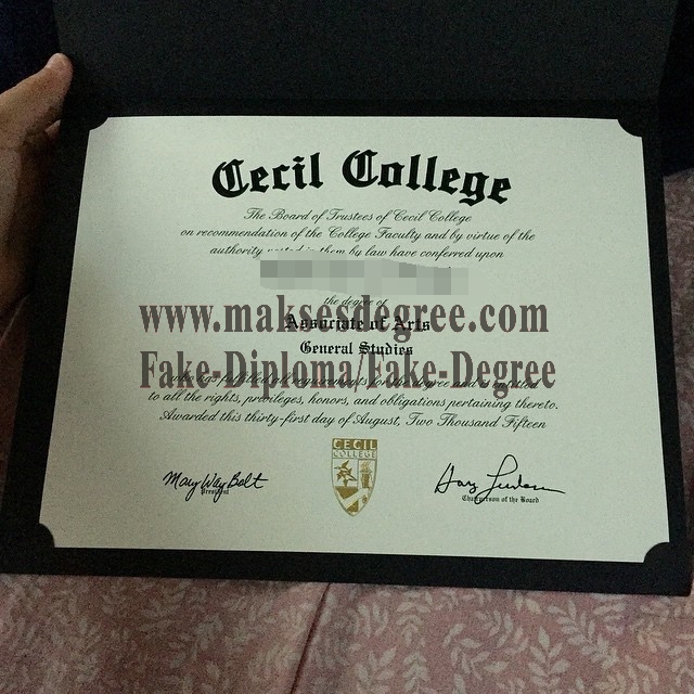 How Fast to Buy Fake Cecil College Degree