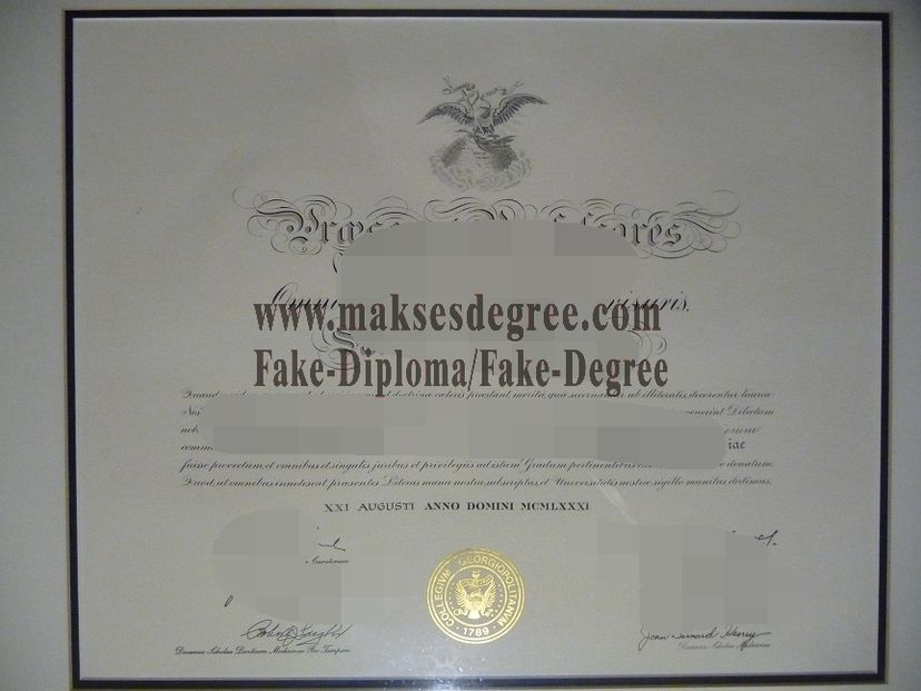 How Fast to Buy Fake Georgetown University Degree