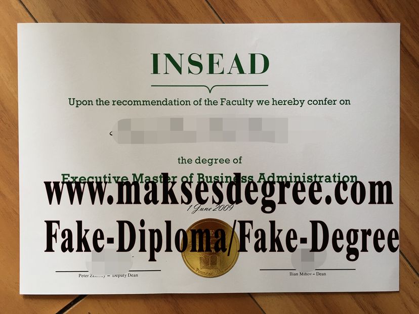 How Fast to Buy Fake INSEAD Certificate