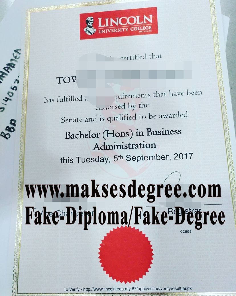 How Fast to Buy Fake Lincoln University College Certificate