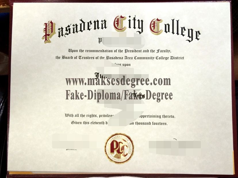 How Fast to Buy Fake Pasadena City College Degree