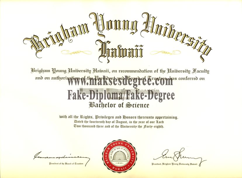 How can i purchase fake Brigham Young University Hawaii Degree