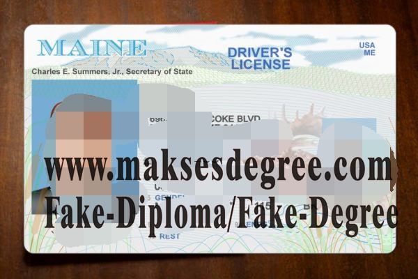 How can i purchase fake Maine Drivers License