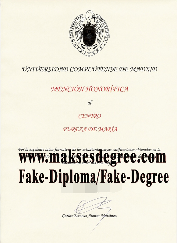 How can i purchase fake Universidad Complutense de Madrid Diploma