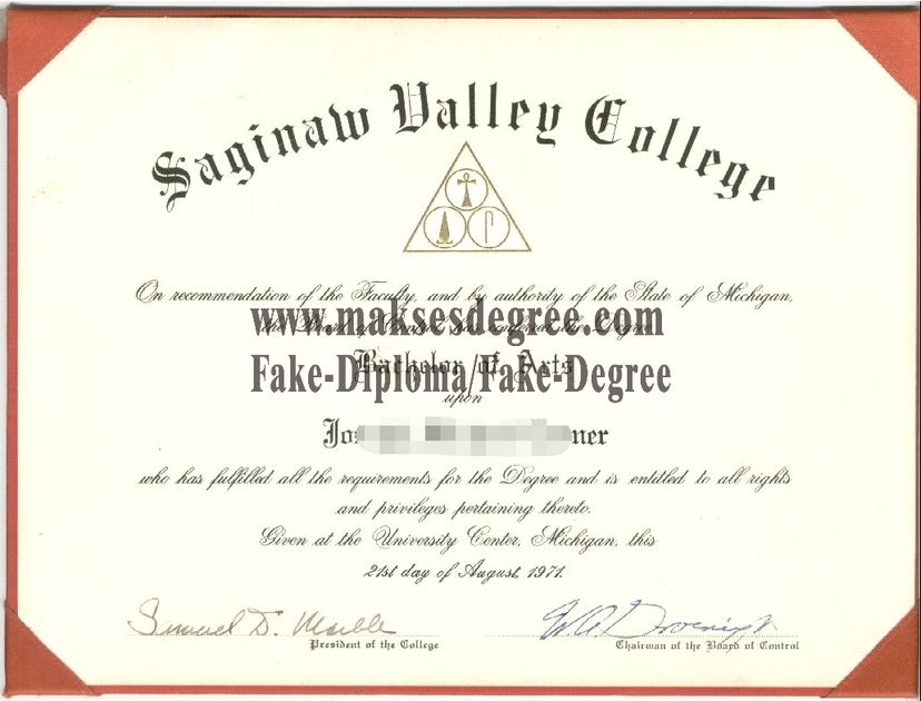 How can i purchase fake saginaw valley college Certificate