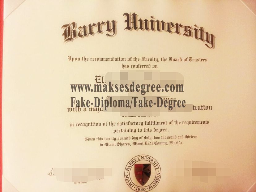 How much does to buy fake Barry University Degree