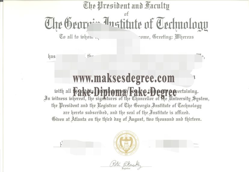 How much does to buy fake Georgia Institute of Technology Certificate