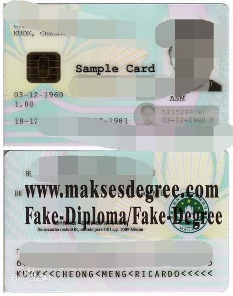 How much does to buy fake Macau ID card